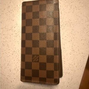 Checkered Brown Wallet
